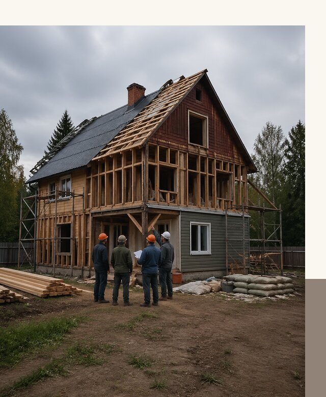 Реконструкция дачного дома в Саранске под ключ с проектом